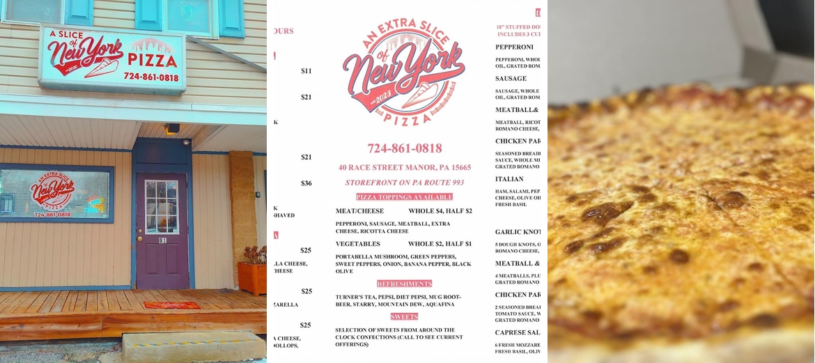 An Extra Slice Of New York Menu